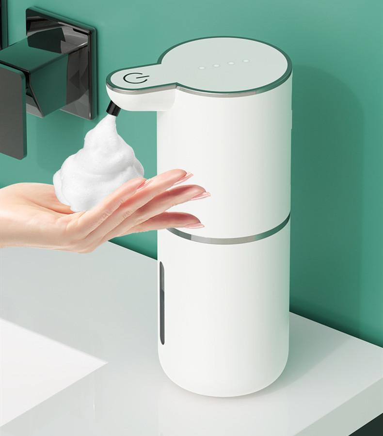 Automatic Hand Soap Dispenser, Touch Free Electric Shampoo Bottle, USB Rechargeable with Infrared Sensor for Bathroom Accessory