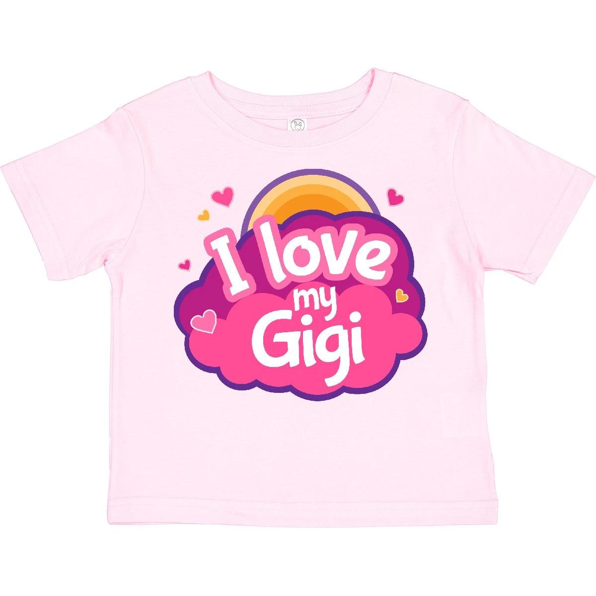 Inktastic I Love My Gigi Grandma Grandchild Toddler T-Shirt From Grandkids Cute 140