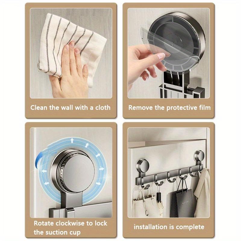 Door Back Wall Hook, No Drilling, Strong Load-bearing Adhesive Hook, Bathroom Entrance Door, Clothes Hook, Hanger