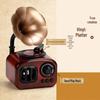 Octave Retro Gramophone Music Box: Vintage Wind-up Display Gift for Girls' Birthday & New Year