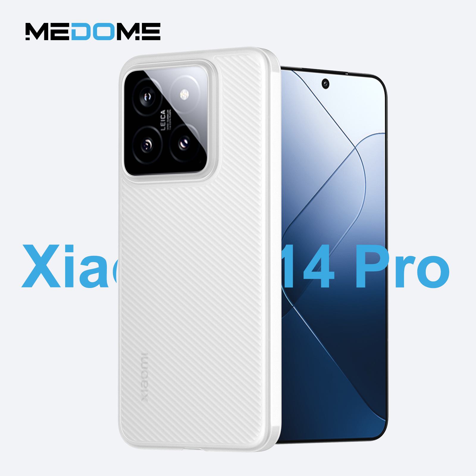 

«Ультратонкий нескользящий волнистый чехол для телефона Xiaomi 14/14 Pro» Xiaomi Mi 14 Pro прозрачный белый