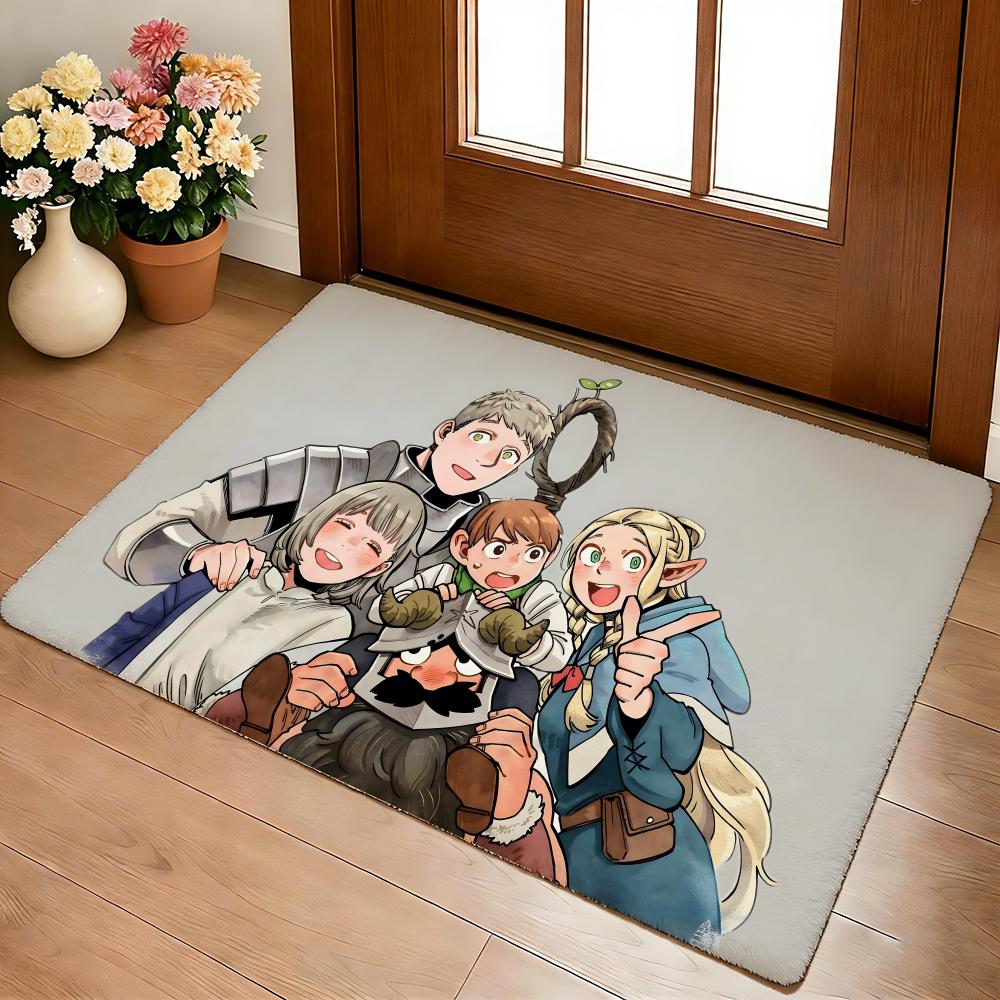 Anime Hot D-Delicious In D-Dungeon Floor Mat Cozy Flannel Soft Thick Non-Slip Mat For Living Room Bedroom Kitchen Decor Rugs