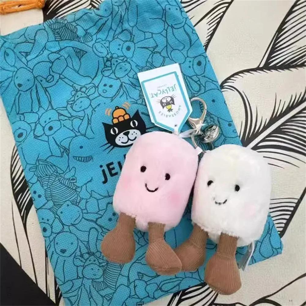 Kawaii Marshmallow Plush Toy Cute Pink Blue Marshmallow Stuffed Doll Couple Plushies Soft Birthday Gifts Girl Home Decor
