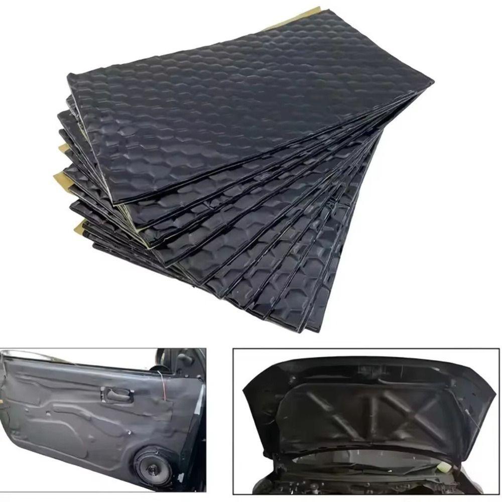 1Pcs Butyl Rubber Composite Car Sound Deadener Soundproofing Board for Car Door Trunk Hood