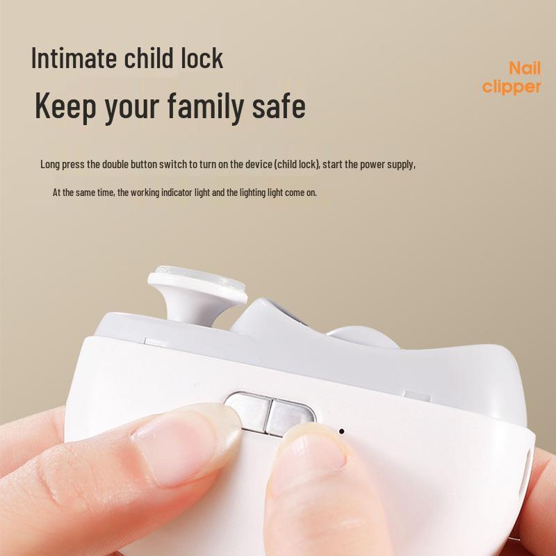 Automatic Electric Nail Clipper & Grinder - Safe, Multi-Function Tool for Children & Adults
