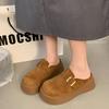 Fashion 2025 NEW Retro Thick Bottom Platform Women's Fashionable Simple and High-quality Casual Shoes Summer Rubber Sole