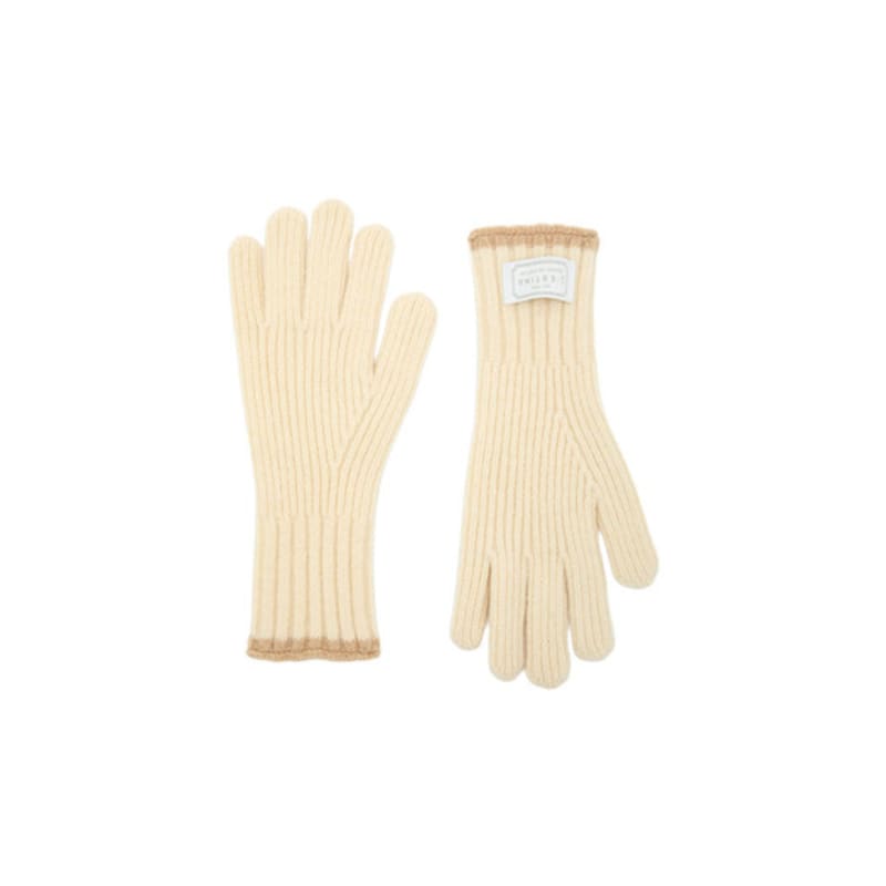 J.ESTINA J.LETTER Color Trim Muffler Glove Set IV (JEACEC5BF581IV260)