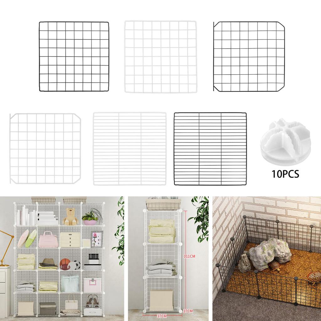 Panel de Corral Portátil para Mascotas, Jaula DIY de Hierro Extensible Valla de Alambre Suministros para Acampar Cobaya Patio Conejo Hámster Cachorros Pequeños