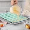 1pc-Cookie mold, cake mold, ice cream candy silicone mold, cake tray 24 cups - non stick cake for baking, kitchen baking mold