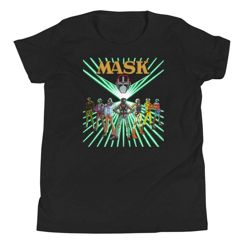 80s MASK Cartoon Youth T-Shirt: Retro Nostalgic TV Show 100