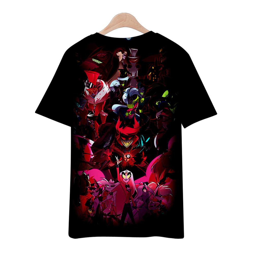 10 Colors Summer Fashion Women/Men's Casual Anime Hazbin Hotel Printed Cosplay Short Sleeve T-shirts