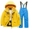 Children's Winter Ski Suit: Thick Fleece, Waterproof, Windproof, for Boys & Girls, Medium & Large Sizes