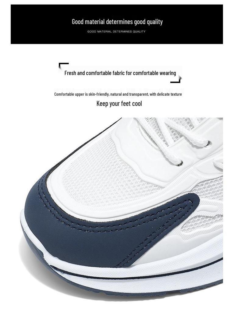 Men's 2025 Spring Low-Top Thick-Soled Fashion Sneakers - Trendy, Casual & Versatile Dad Shoes