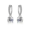 5.0mm D VVS1 Moissanite Classic Drop Earrings with GRA Certificate 925 Sterling Silver Jewelry for Women Wedding Gifts