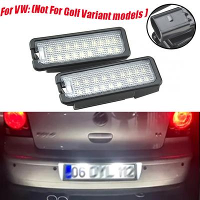 Fit For New Beetle 9C 2002-2010 Fit For Passat CC 35 2008-2016 2PCS Car LED License Plate Light With Canbus