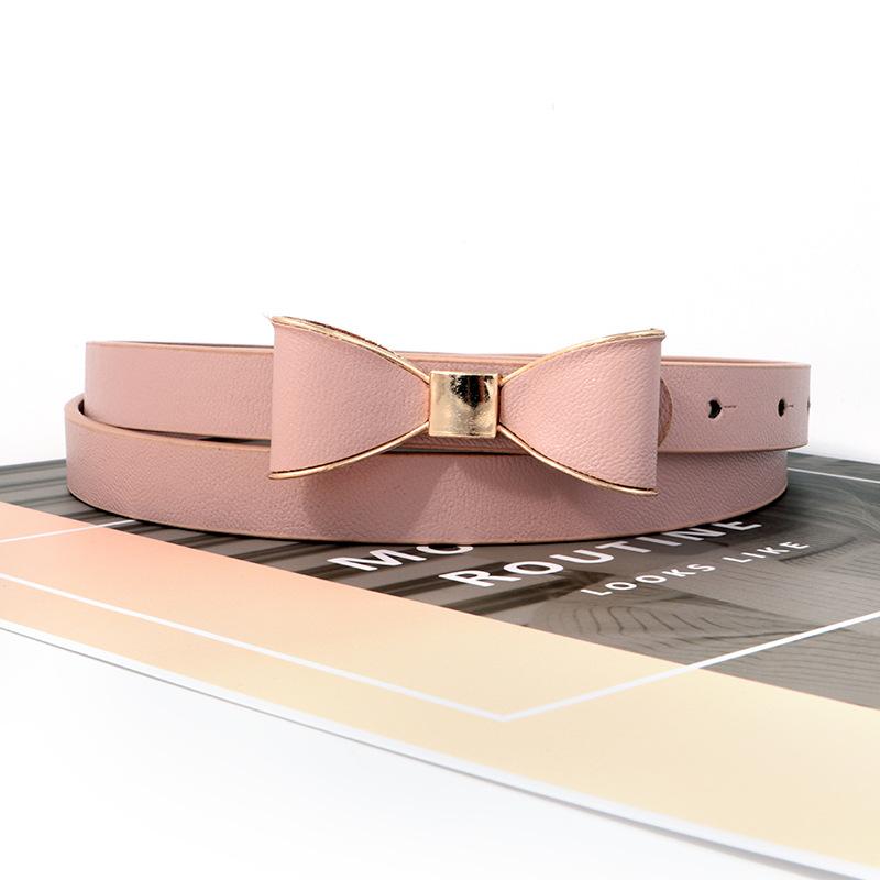 

Butterfly Colored Candy Bow Women Slimming Waistband Dress Decoration Belts рожевий