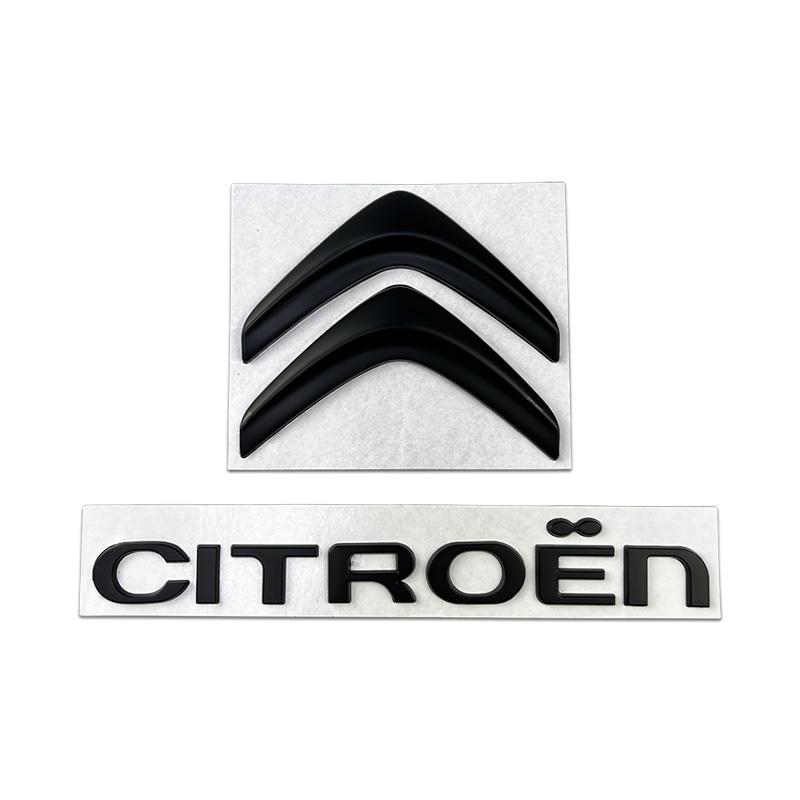 Metalowe Emblematy Odznaki Przód Tył Samochodu Odznaka Kierownicy dla Citroën C1 C2 C3 C4 C5 Elysee Picasso Zamienne Logo Akcesoria