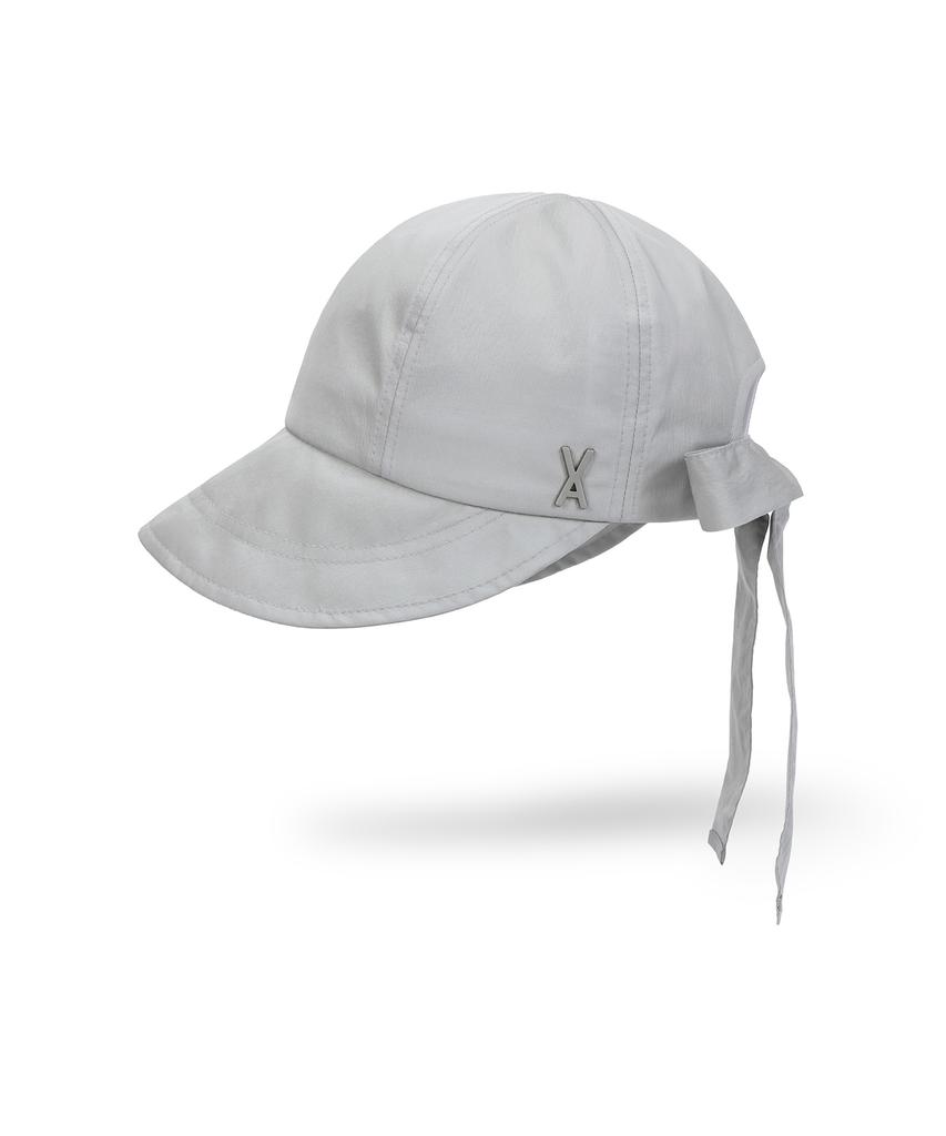 Bajal Va Studded Ribbon Bonnet Hat Grey