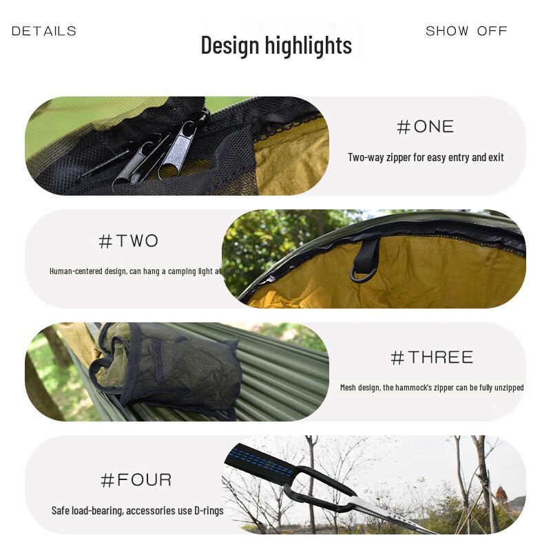 Li Shen Outdoor Camping Anti-Mosquito Hammock