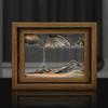 Creative Flowing Sand Paint Wooden Frame Hourglass Decorative Decoration Decoration Home Desktop Flowing Sand Paint Decoration