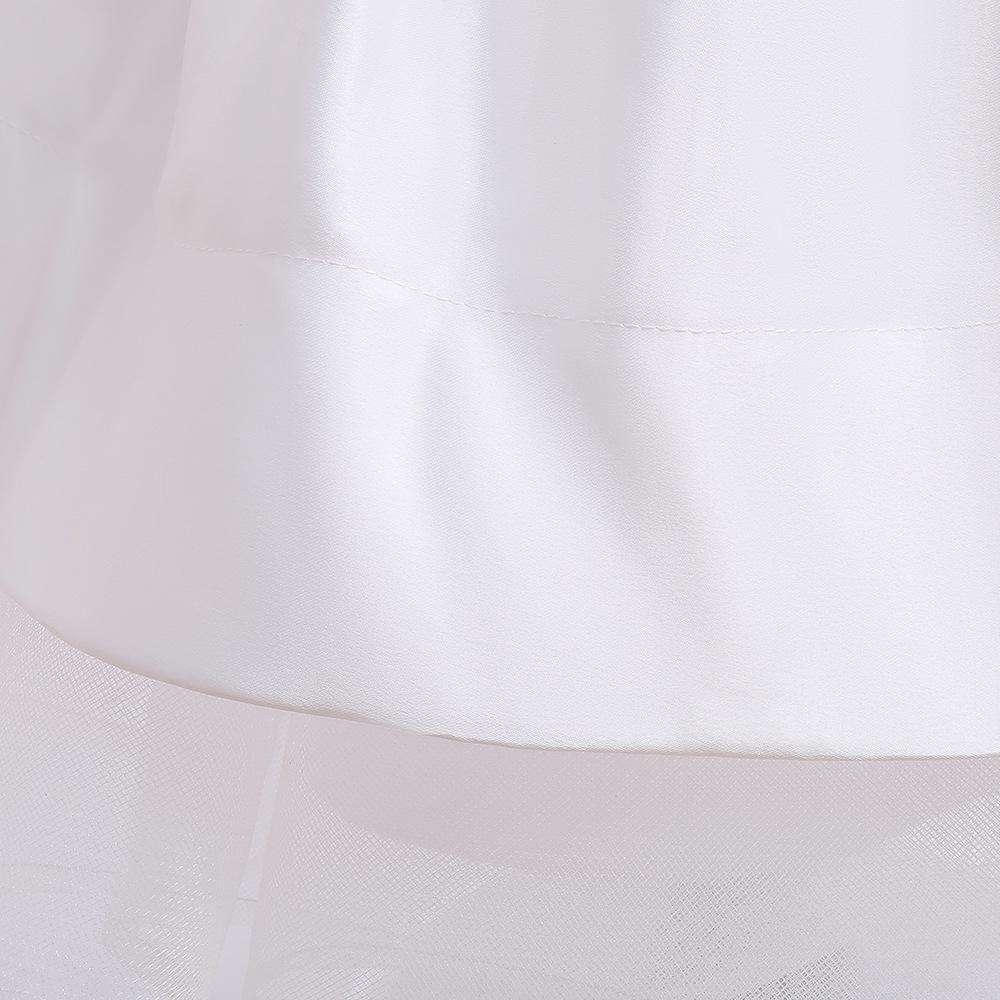 Dívčí šaty s dlouhým rukávem, krajkou a flitry, s nadývanou sukní, svatební a narozeninové šaty