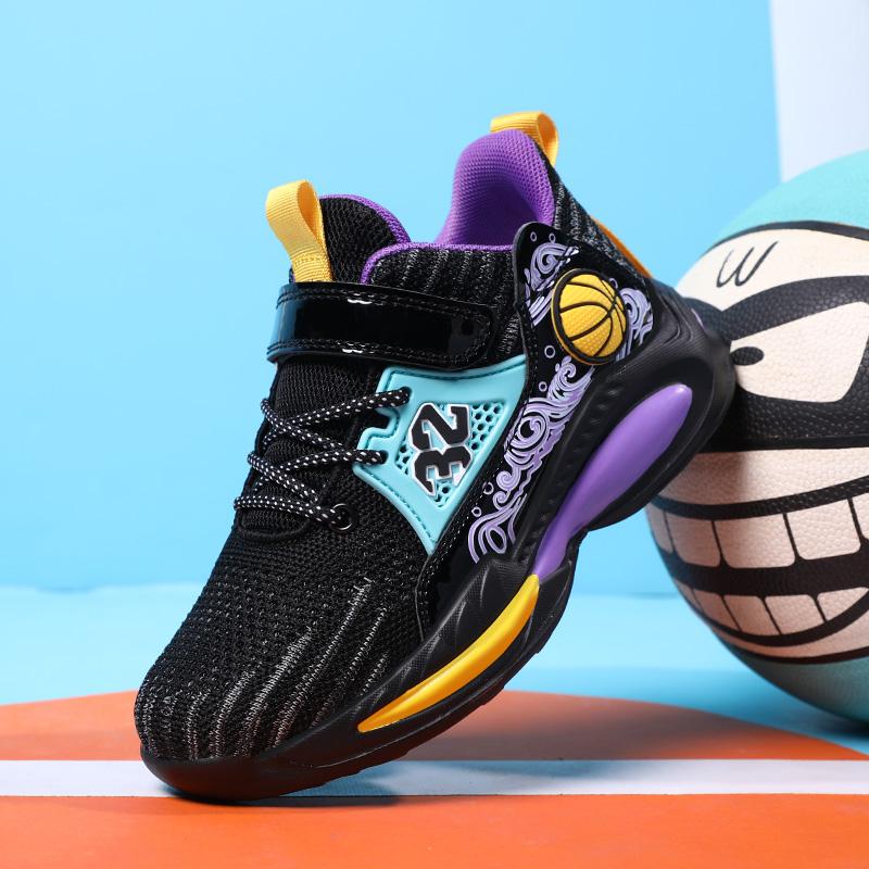 Kids' Sports Shoes Boys Basketball Sports Tennis Shoes Fashion Comfortable Teenager Casual Sneakers Non-slip Running Shoes