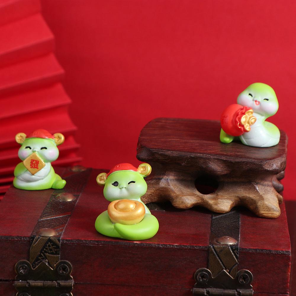 Zodiac Snake New Year Snake Figurine Traditional 2025 Snake Year Mascot  Home Office Accessories