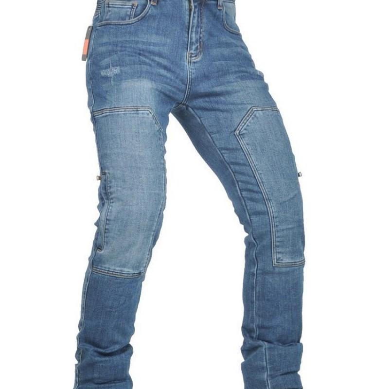 Mens Motorcycle Riding Pants With Silicone Padding Protective Gear Cotton Blend Stretchable Biker Jeans Season