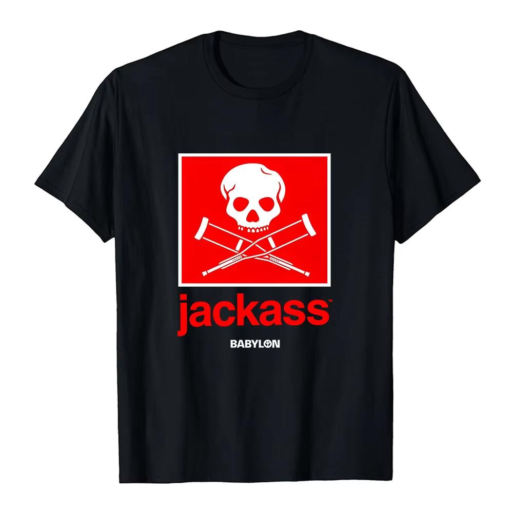 Графический Мерч Jackass Лучшая и Последняя Футболка Мягкий Хлопок Короткий Рукав Мужские Футболки Унисекс Уличная Одежда Печатные Футболки S