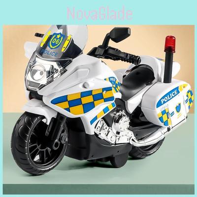 Zabawkowy Motocykl Policyjny Z Migającymi Światłami I Ruchem Inercyjnym Dla Dzieci