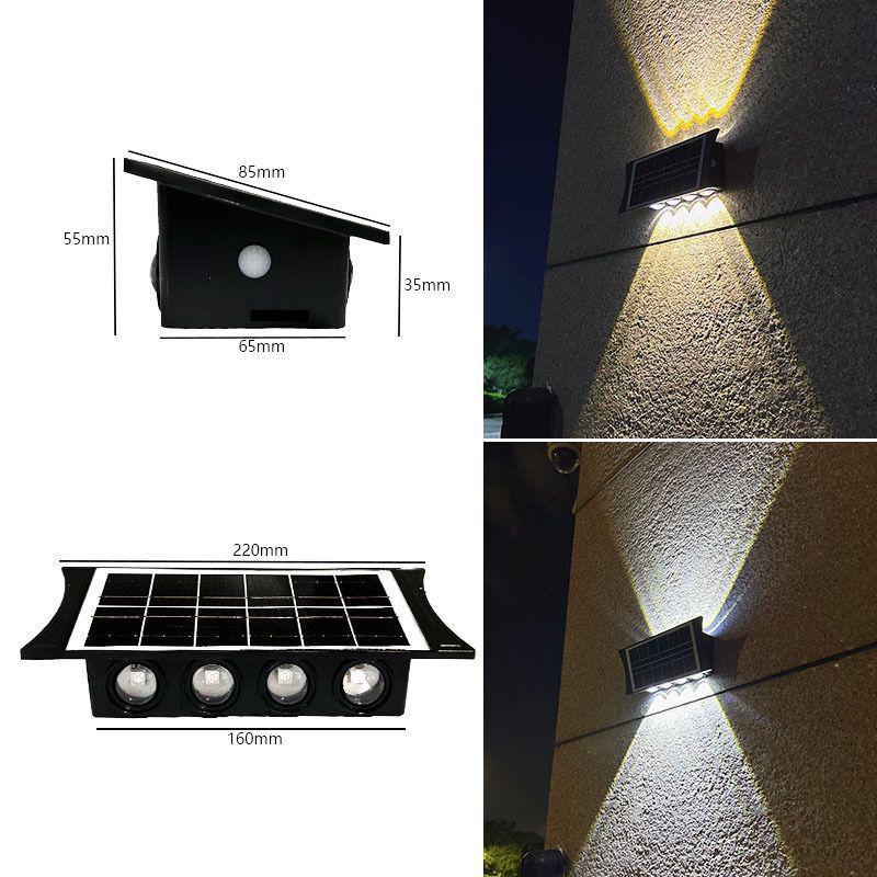 Waterproof Solar Wall Light for Courtyard, Villa, Garden, and Home - Outdoor Atmosphere Lighting