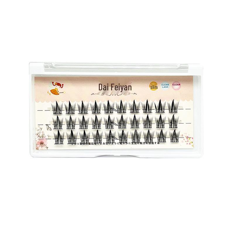 Mermaid Fishtail Fairy False Eyelashes - Natural Segmented Cluster by Little Devil