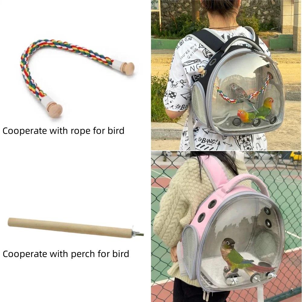 Leopard Gecko Backpack Bird Cage Parrot Carrier Travel For Lizard Guinea Pig Rabbit Frog Spiders Bearded Dragon Reptile Pet Bag