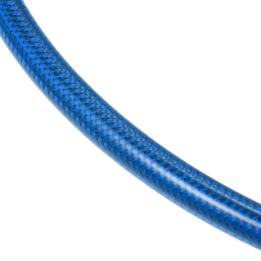 X AUTOHAUX Brake Hose Motorcycle Mesh Hose Clutch Hose Mesh Hose Blue 28° 110cm