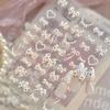 Professional Look Nail Art Stickers 5D Bow Pearl Heart for French Polka Dot Nails