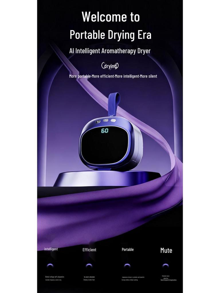 Portable Smart Clothes Dryer for Underwear & Small Garments