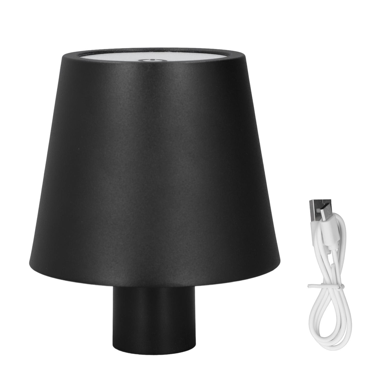 

Светодиодная бутылочная лампа 3 температуры цвета Бесступенчатая регулировка яркости Аккумулятор 1500 мАч Настольная лампа Беспроводная чёрный