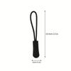20 Pcs Zipper Pull Puller End Fit Rope Tag Replacement Clip Broken Buckle Fixer Zip Cord Tab Travel Bag Suitcase Tent Backpack