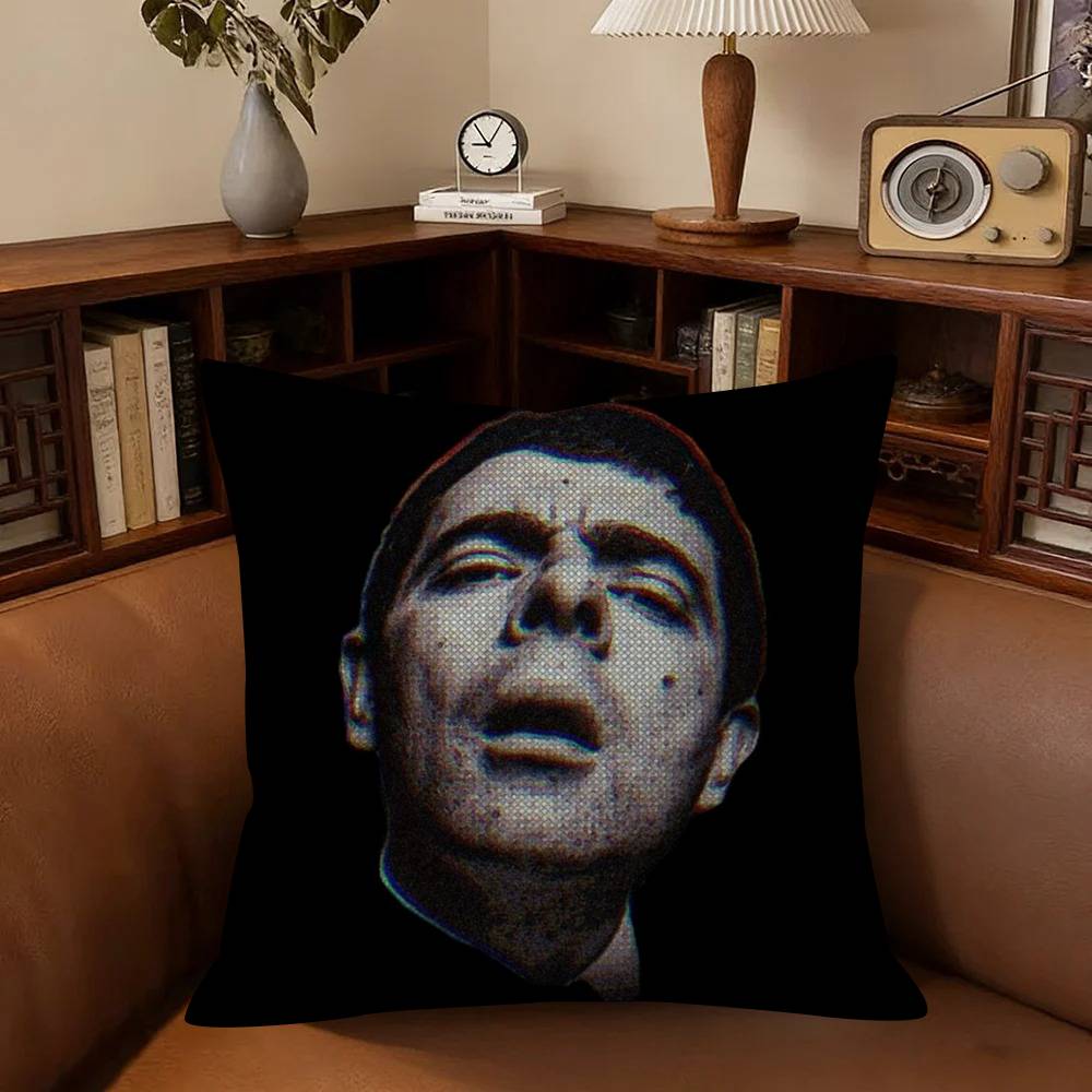 Funny Mr Bean Anime Pillow Cover For Bedroom Room And Living Room Sofa Decorative Cushion Cover
