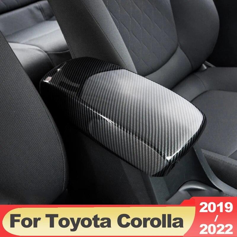 ABS Car Center Console Seat Armrest Box Cover Central Arm Rest Trim Case For Toyota Corolla    2022 E210 Accessories