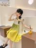 2025 Korean Princess Patchwork Dress - Girls' Summer Fashion for Middle & Big Kids