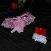 European and American Lace Thong Men with Jj Set of Underwear, Fun Transparent Low Waist Seamless Temptation Bed Underwear