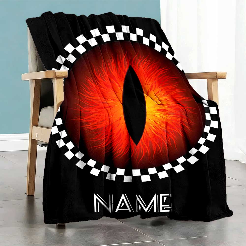 Warner (10) Customize Your Name Blanket Throw Customizable Blanket Soft & Cozy for Living Room Couch Sofa Home Decor Four Seasons Multipurpose