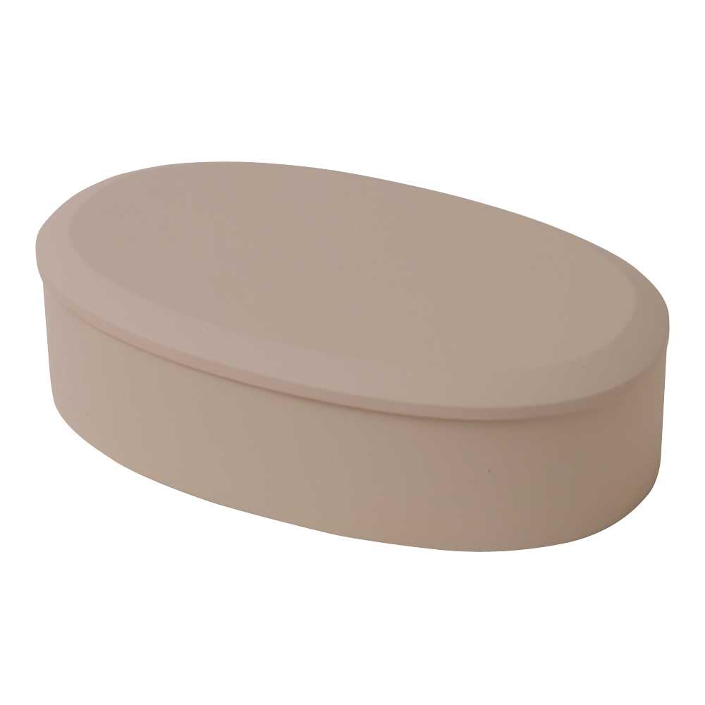 Yamaco Carved Bento Smoky x x 785575 Box, Beige, 18.2 10.4 H5.5cm,