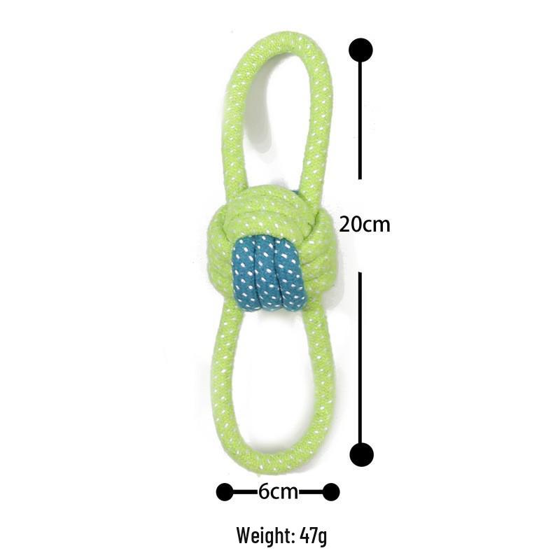 Durable Cotton Rope Woven Teething Toy for Medium to Large Dogs