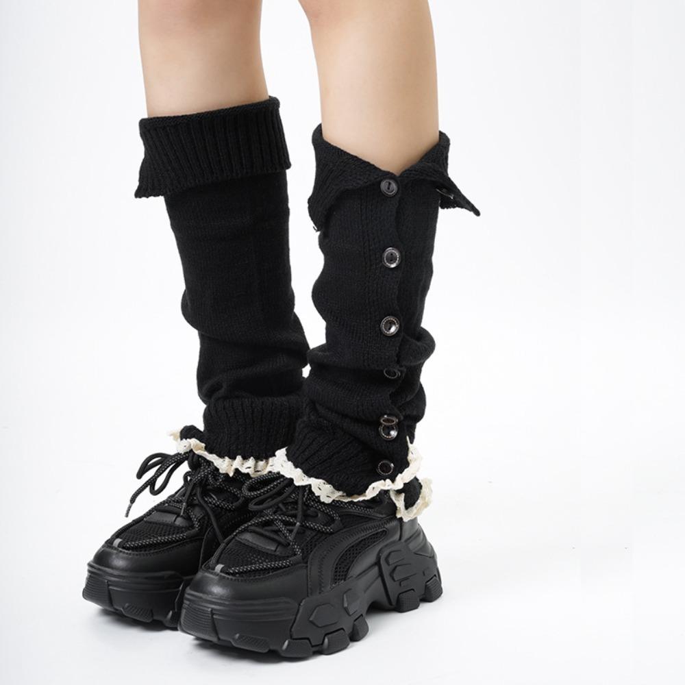 Lolita JK Strickstulpen, Ballettstiefel-Überzüge, Kawaii-Langstrumpfhosen, Herbst/Winter