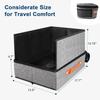 Travel Litter Box for Cat,Collapsible Cat Litter Box with Compact Fold,Hard Bottom & Easy Carry for Car/Hotel/Airplane On-The-Go