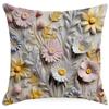 New Retro Floral Pillowcase Creative Oil Painting Engraving Style Print Home Sofa Cushion Pillowcase
