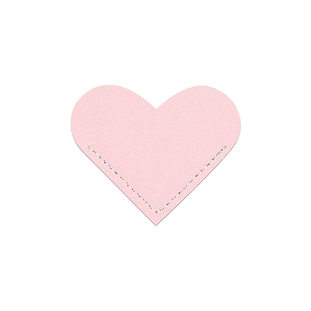 Leather Heart Bookmark Corner Leather Reading Dividers Love Book Page Folder