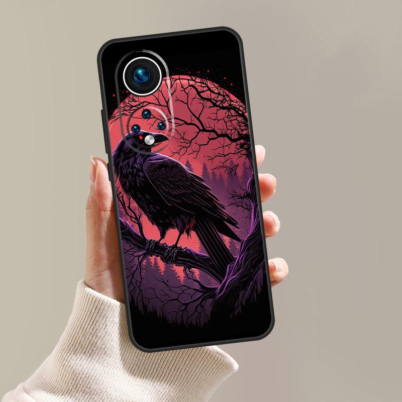 Gothischer Raben-Case für Honor Magic 8 7 6 5 Pro 400 200 50 70 90 Lite X8c X8b X9a X9b X9c X9d Win RT Hülle